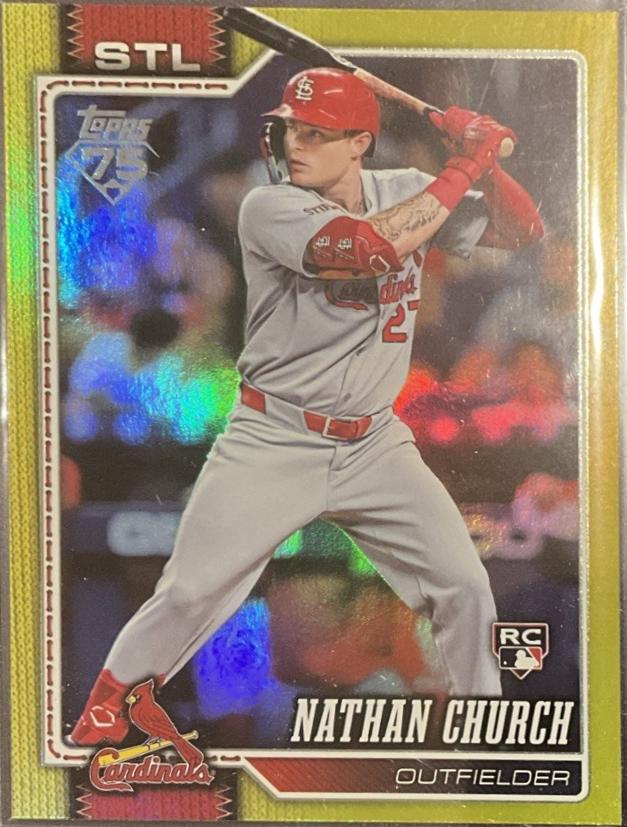 2026 Topps Nathan Church [Yellow Rainbow] #24 card