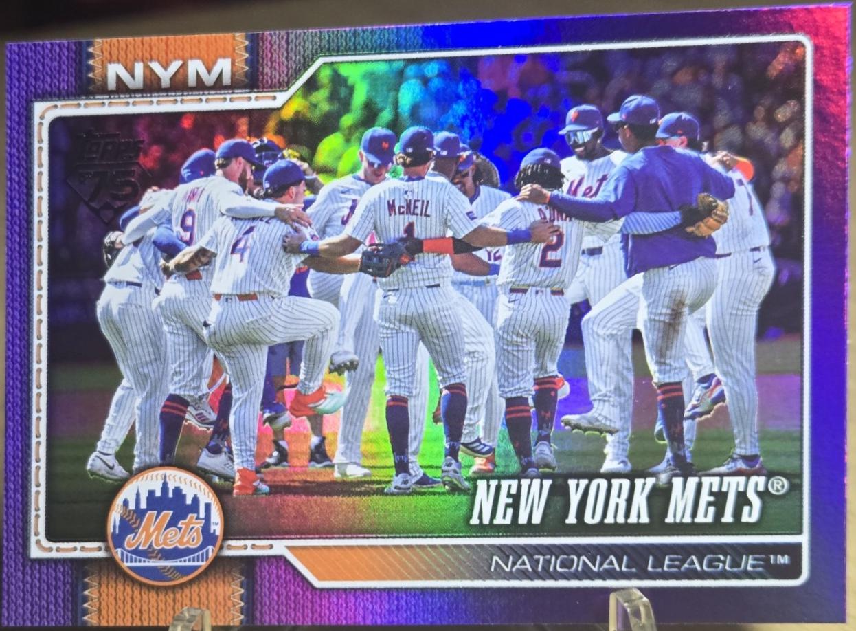 2026 Topps New York Mets [Purple Rainbow] #291 card