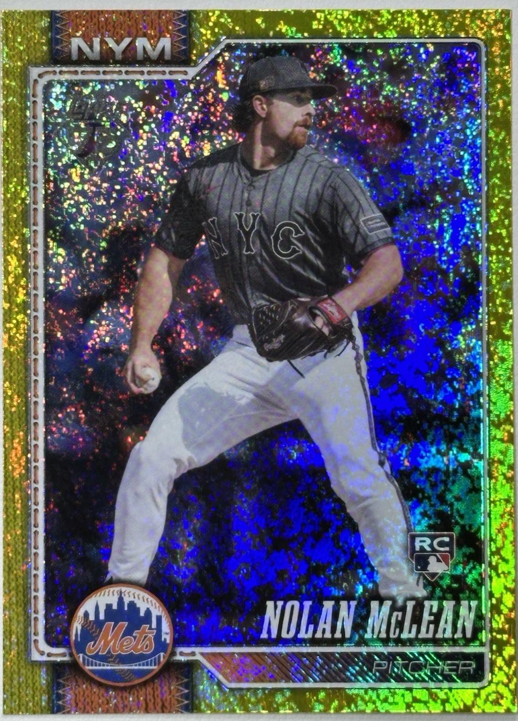 2026 Topps Nolan McLean [Yellow Holo] #214 card