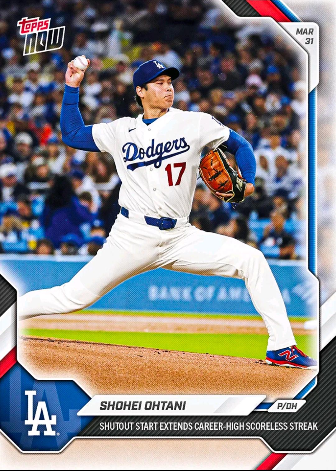 2026 Topps Now Shohei Ohtani #37 card