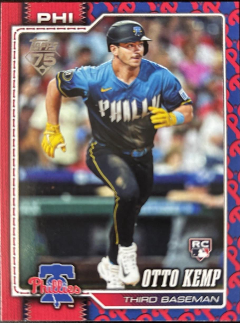 2026 Topps Otto Kemp [Team Color Border Variation] #187 card