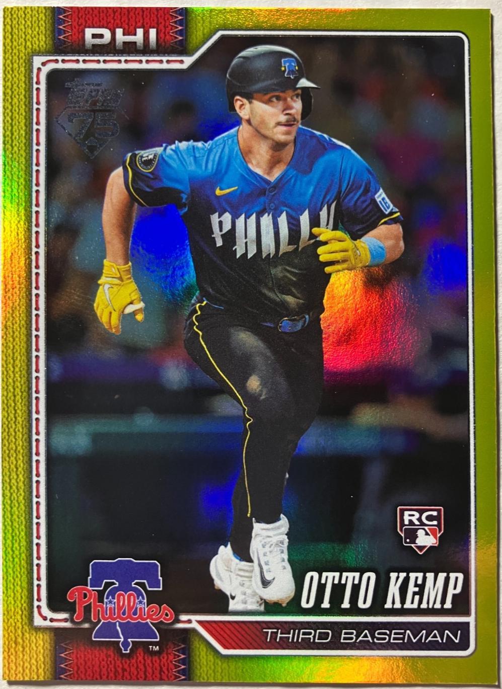 2026 Topps Otto Kemp [Yellow Rainbow] #187 card