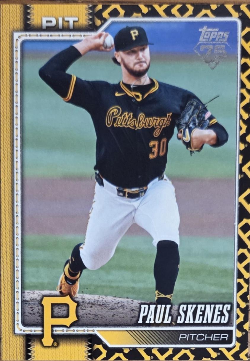 2026 Topps Paul Skenes [Team Color Border Variation] #100 card