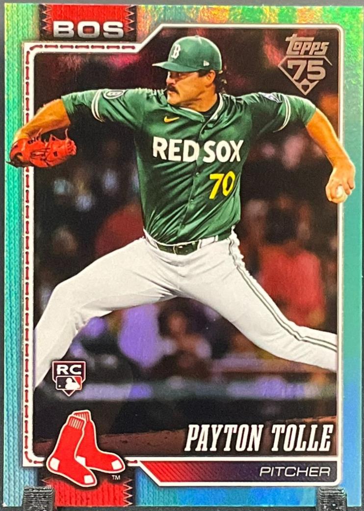 2026 Topps Payton Tolle [Aqua Rainbow] #15 card