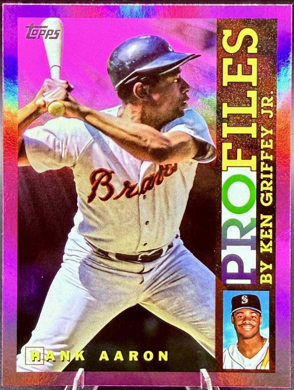 2026 Topps Profiles Hank Aaron [Pink Foil] #TP-3 card