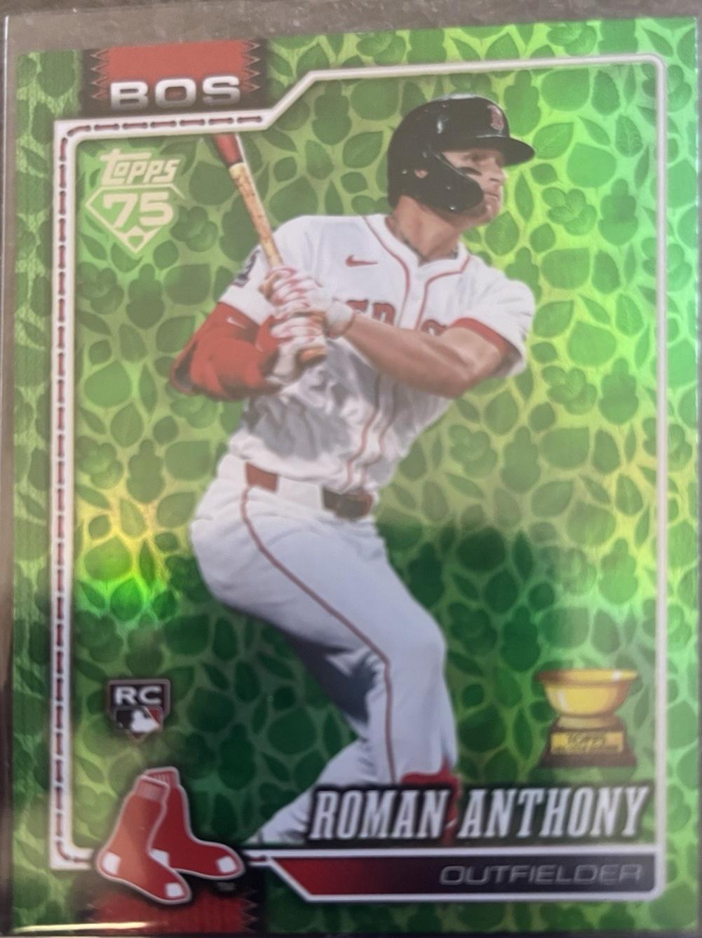 2026 Topps Roman Anthony [Holiday Green] #189 card