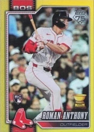 2026 Topps Roman Anthony [Yellow Rainbow] #189 card