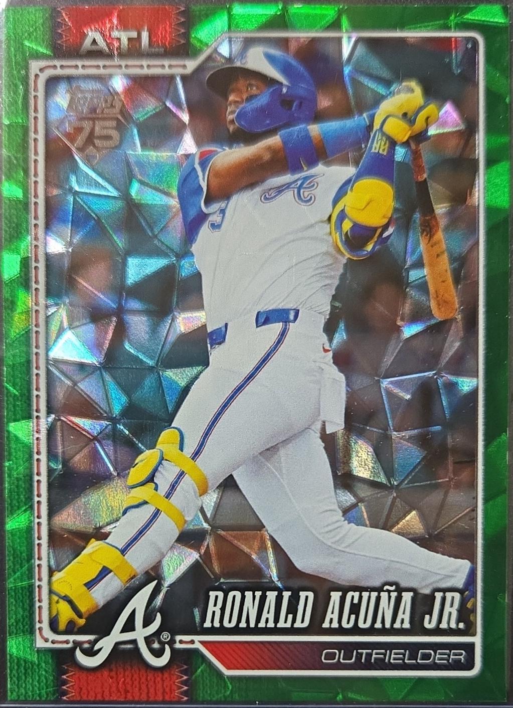 2026 Topps Ronald Acuna Jr. [Green Diamante] #50 card