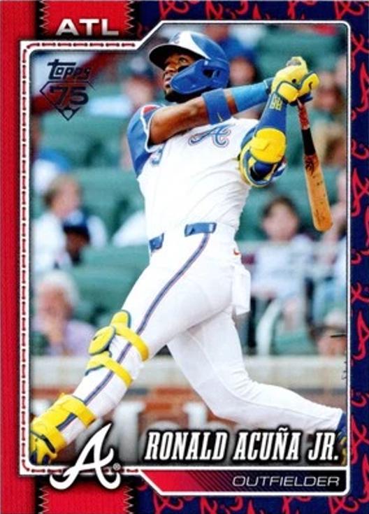 2026 Topps Ronald Acuna Jr. [Team Color Border Variation] #50 card