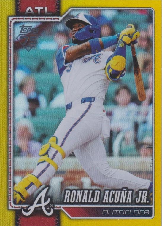 2026 Topps Ronald Acuna Jr. [Yellow Rainbow] #50 card