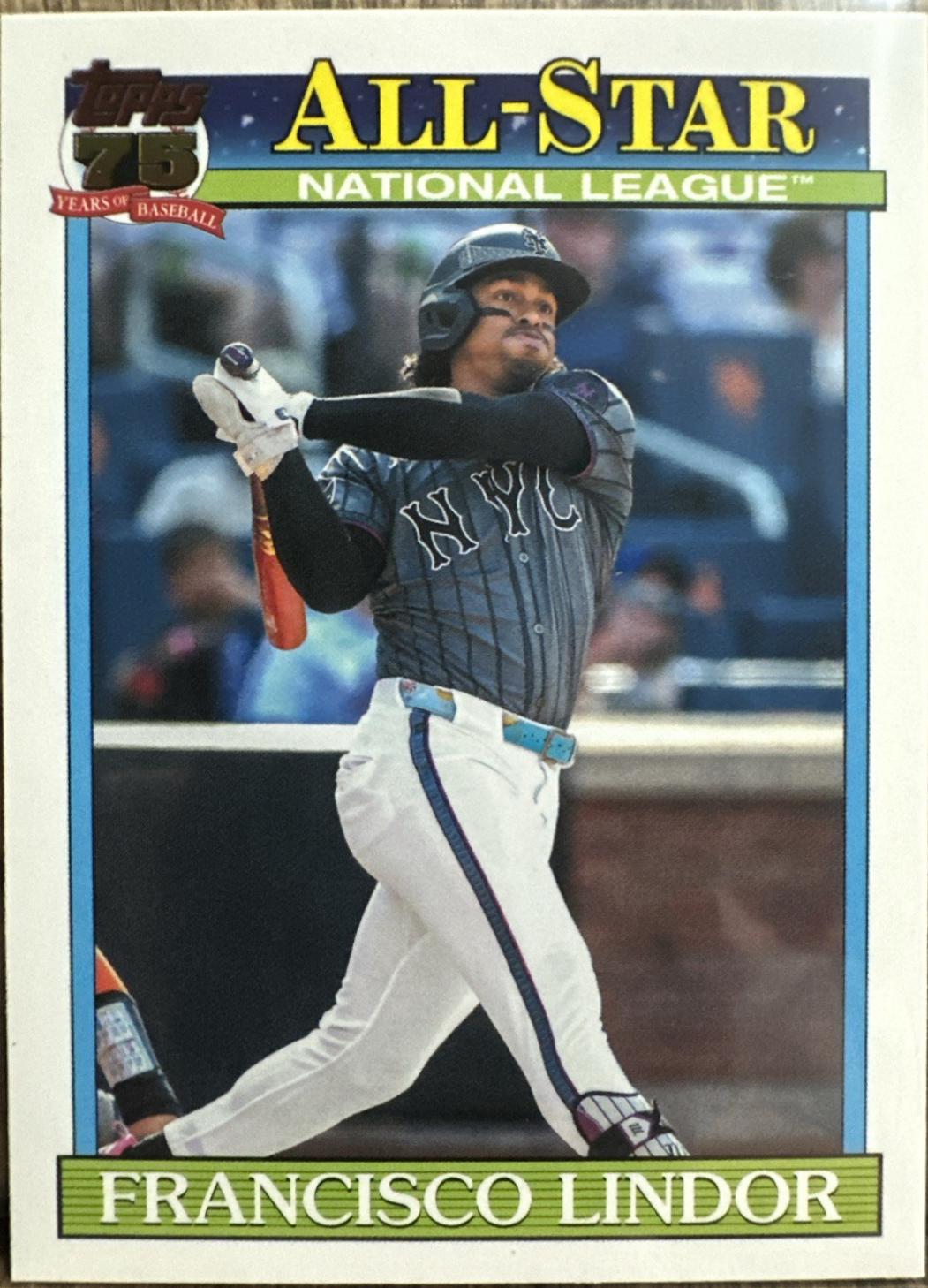 2026 Topps Series 2 1991 All-Stars Francisco Lindor #91AS-9 card