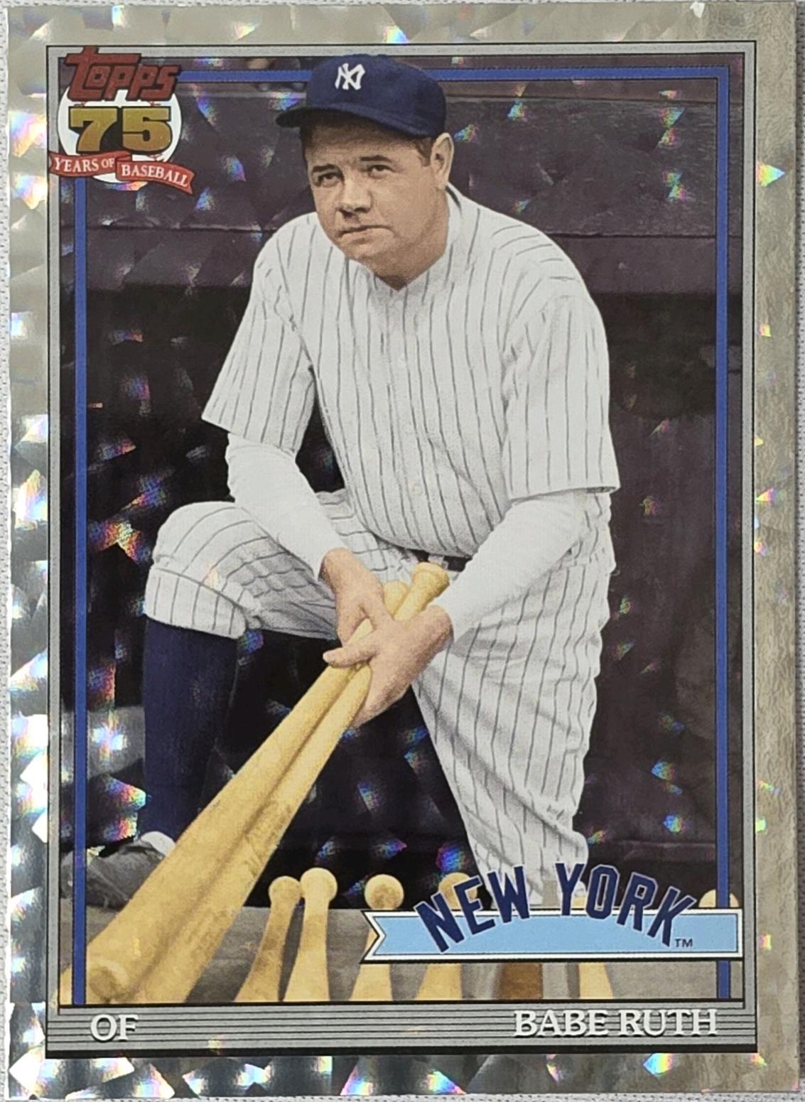 2026 Topps Series 2 1991 Babe Ruth [Crackle] #91B2-50 card