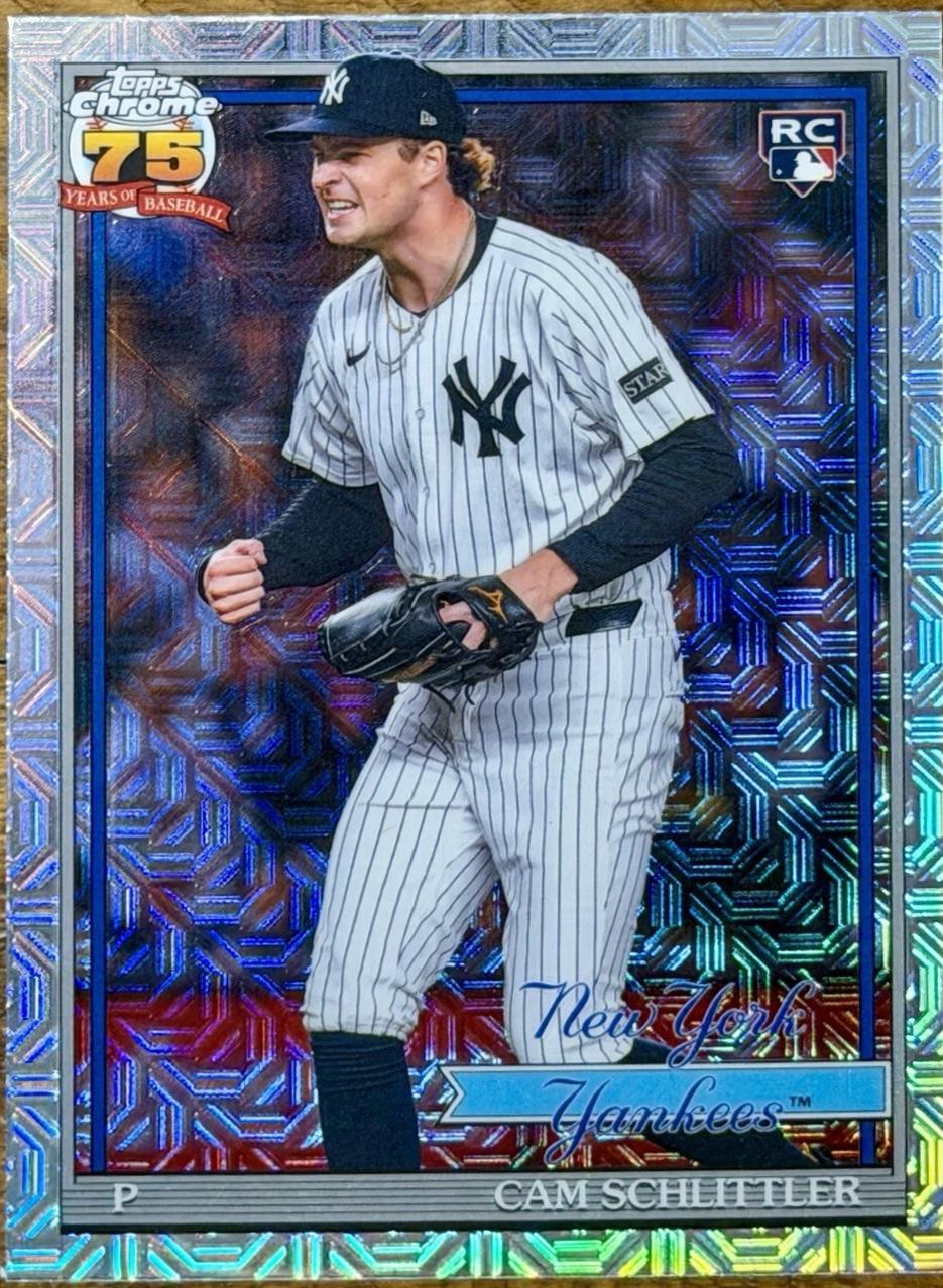 2026 Topps Series 2 1991 Chrome Cam Schlittler #91C2-3 card