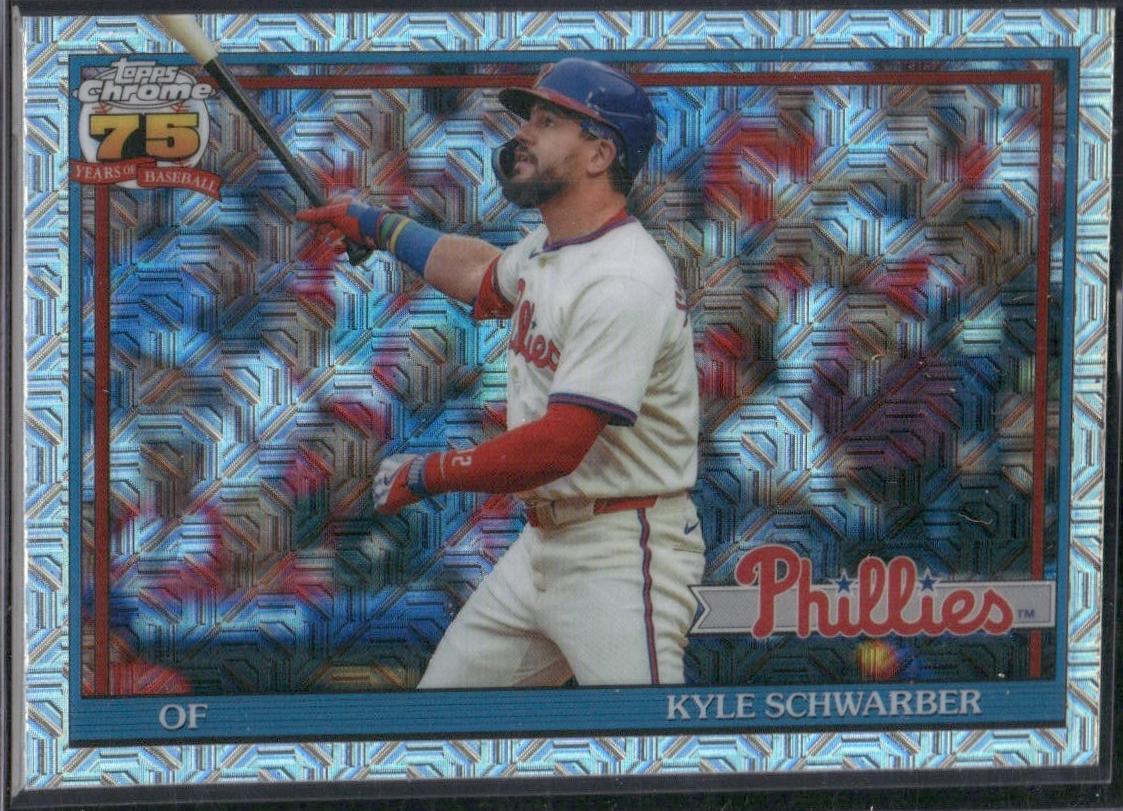 2026 Topps Series 2 1991 Chrome Kyle Schwarber #91C2-11 card