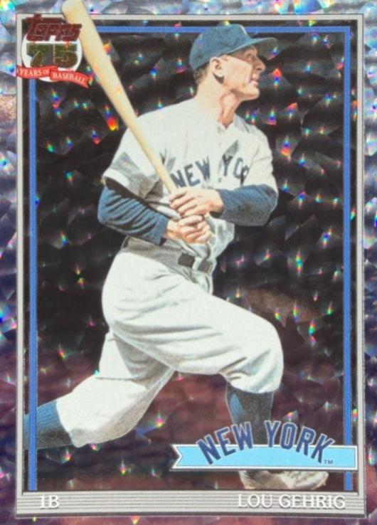 2026 Topps Series 2 1991 Lou Gehrig [Crackle] #91B2-30 card