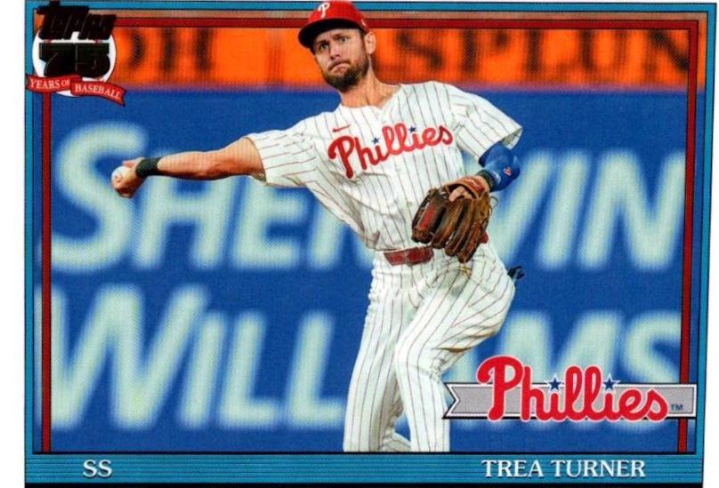 2026 Topps Series 2 1991 Trea Turner #91B2-3 card