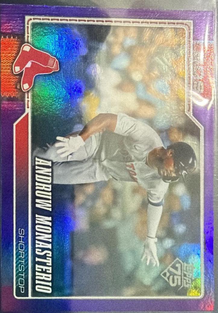 2026 Topps Series 2 Andruw Monasterio [Purple Rainbow Foil] #653 card