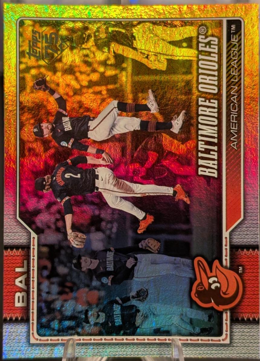 2026 Topps Series 2 Baltimore Orioles [Rainbow Foil] #654 card
