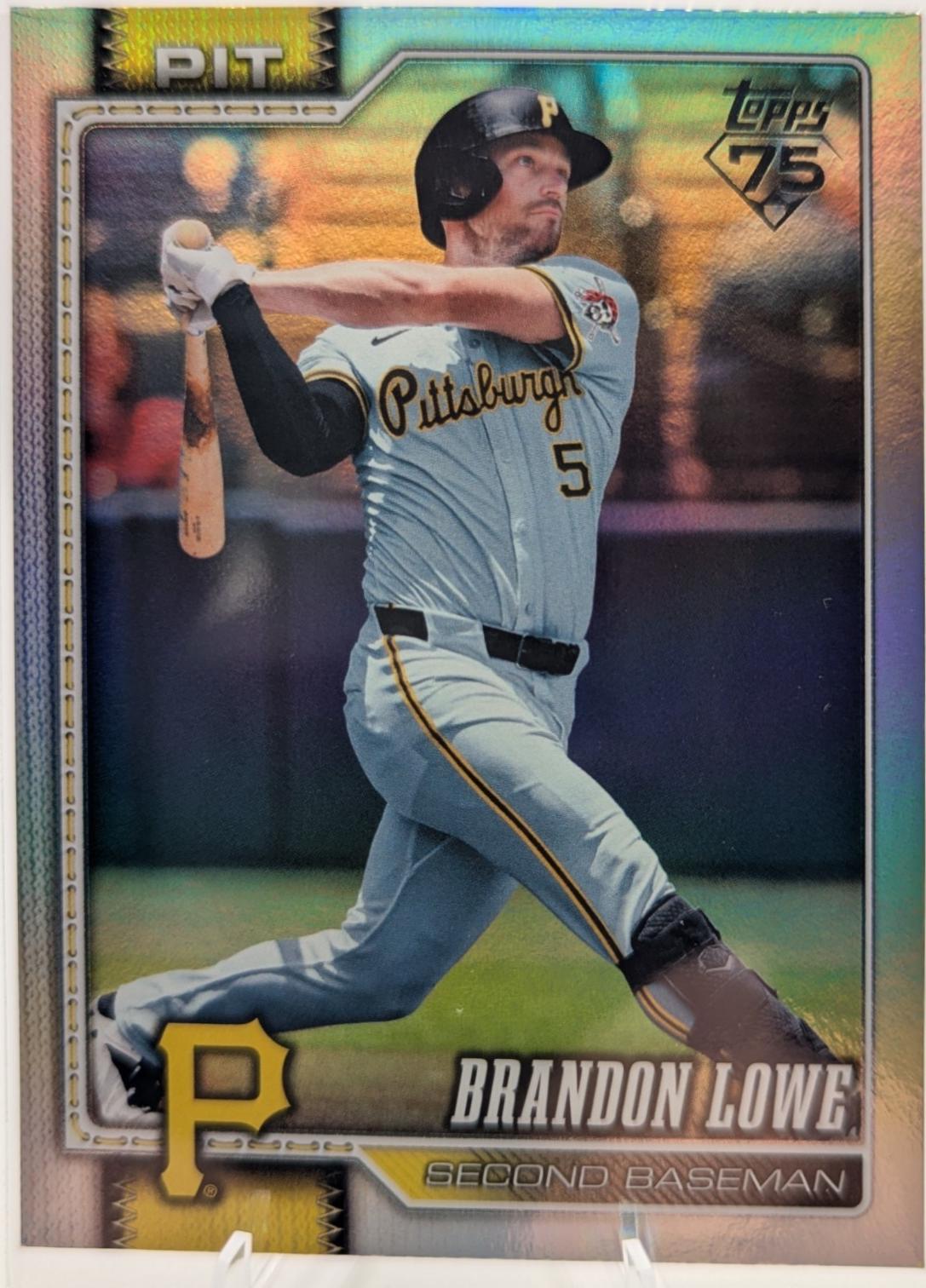2026 Topps Series 2 Brandon Lowe [Rainbow Foil] #579 card