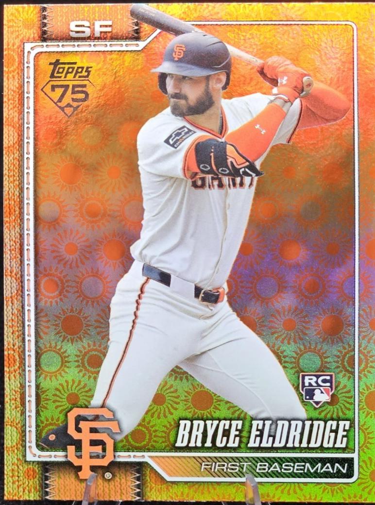 2026 Topps Series 2 Bryce Eldridge [Holo Foil Orange] #406 card