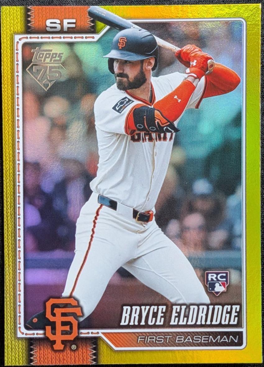2026 Topps Series 2 Bryce Eldridge [Holo Foil Yellow] #406 card
