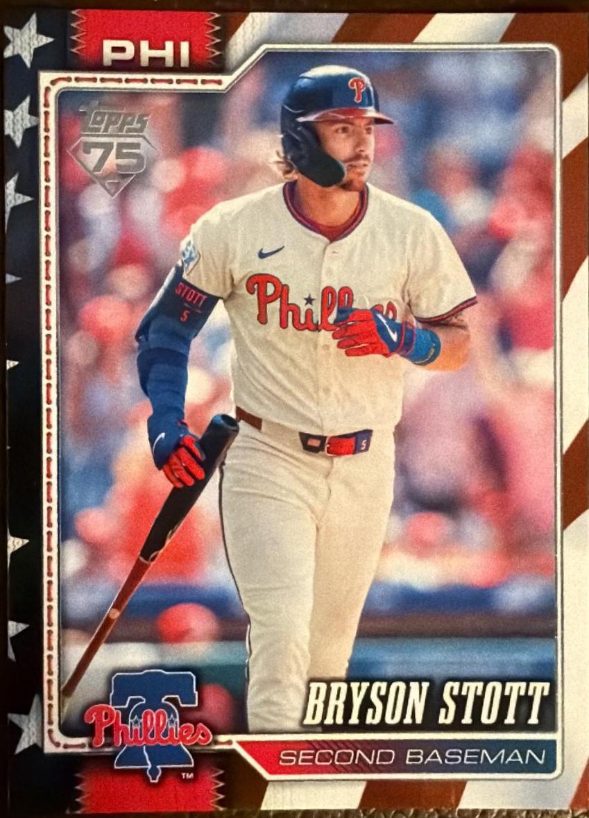 2026 Topps Series 2 Bryson Stott [Independence Day] #562 card