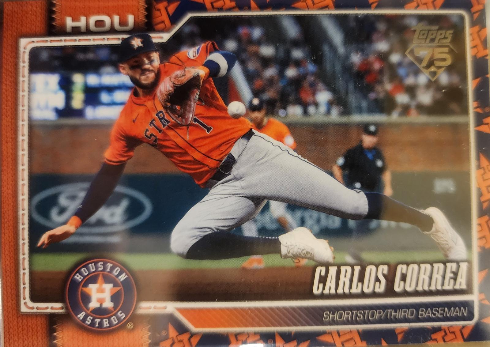 2026 Topps Series 2 Carlos Correa [Team Color Border Variation] #680 card