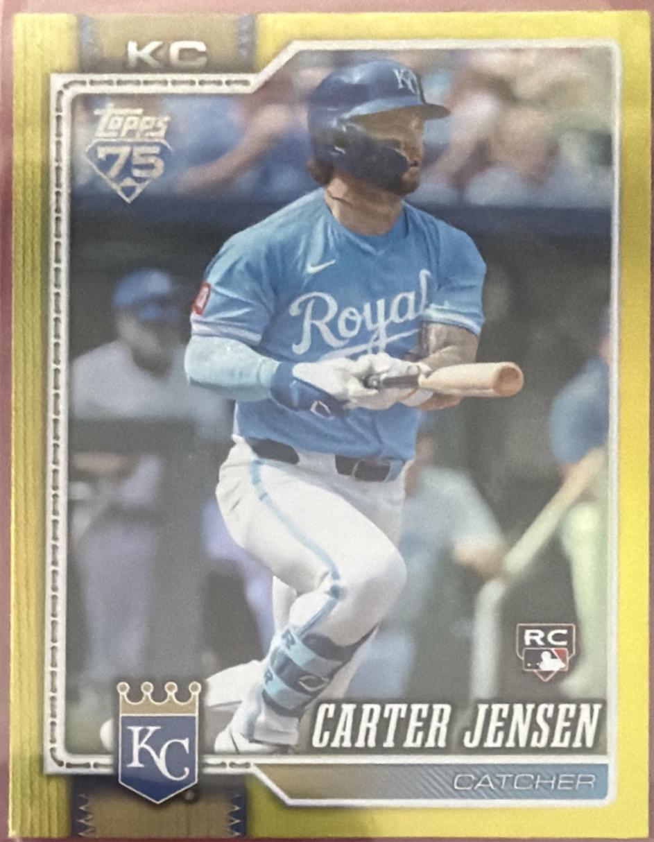 2026 Topps Series 2 Carter Jensen [Holo Foil Yellow] #530 card