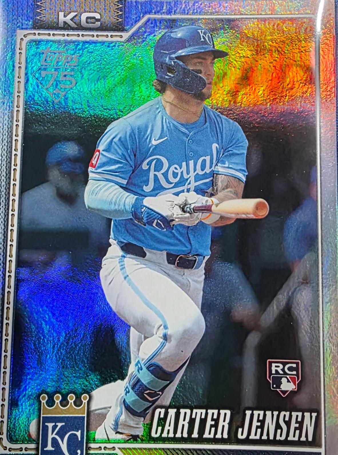 2026 Topps Series 2 Carter Jensen [Rainbow Foil] #530 card