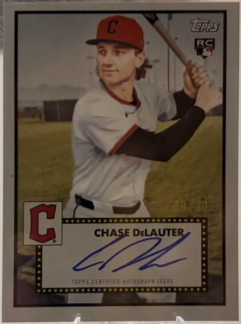2026 Topps Series 2 Chase DeLauter [1952 Variation] #458 card