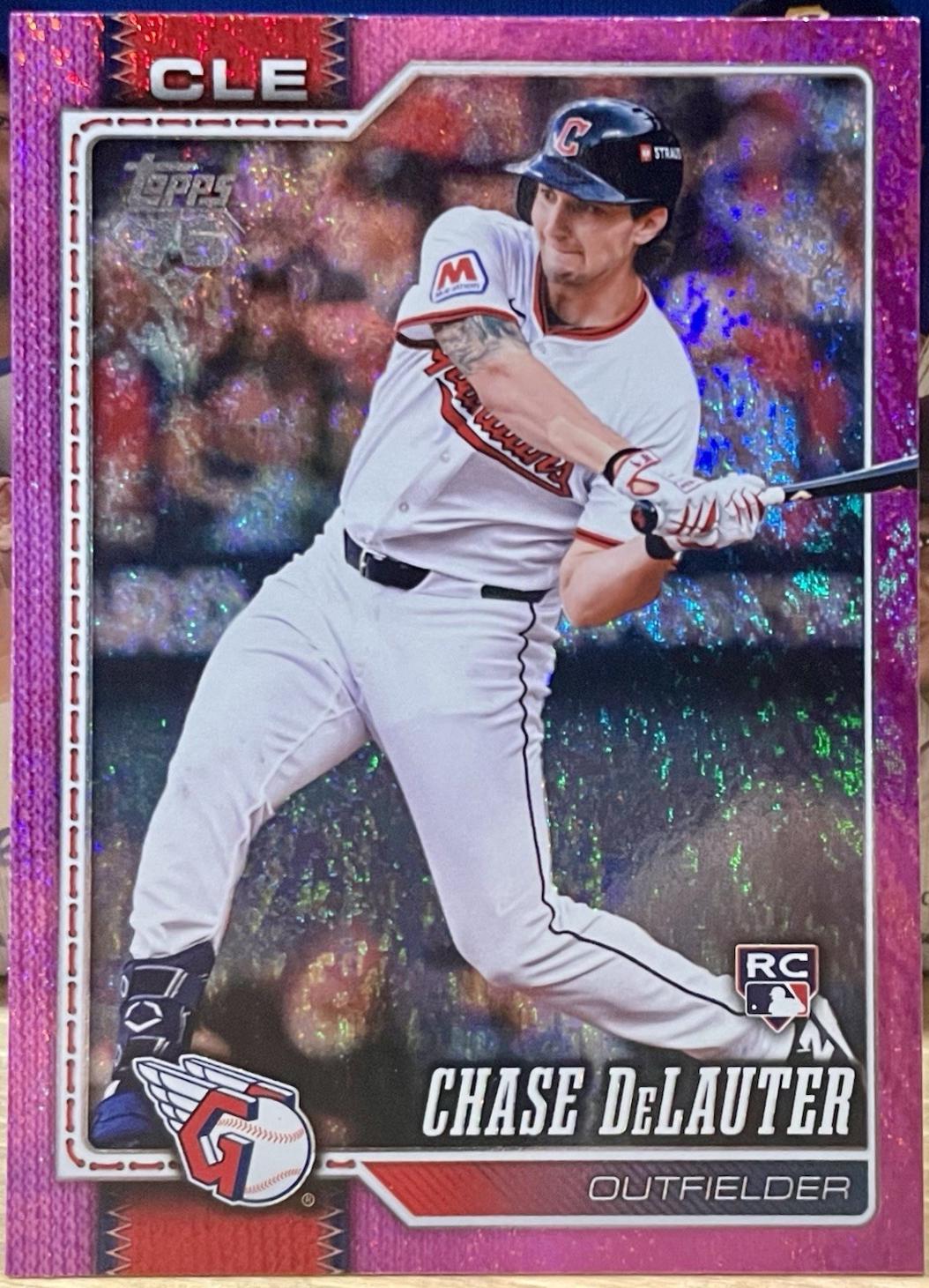 2026 Topps Series 2 Chase DeLauter [Holo Foil Pink] #458 card
