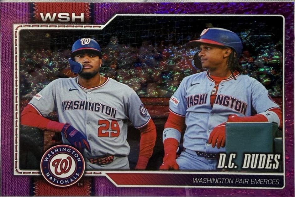 2026 Topps Series 2 D.C. Dudes [Purple Rainbow Foil] #499 card