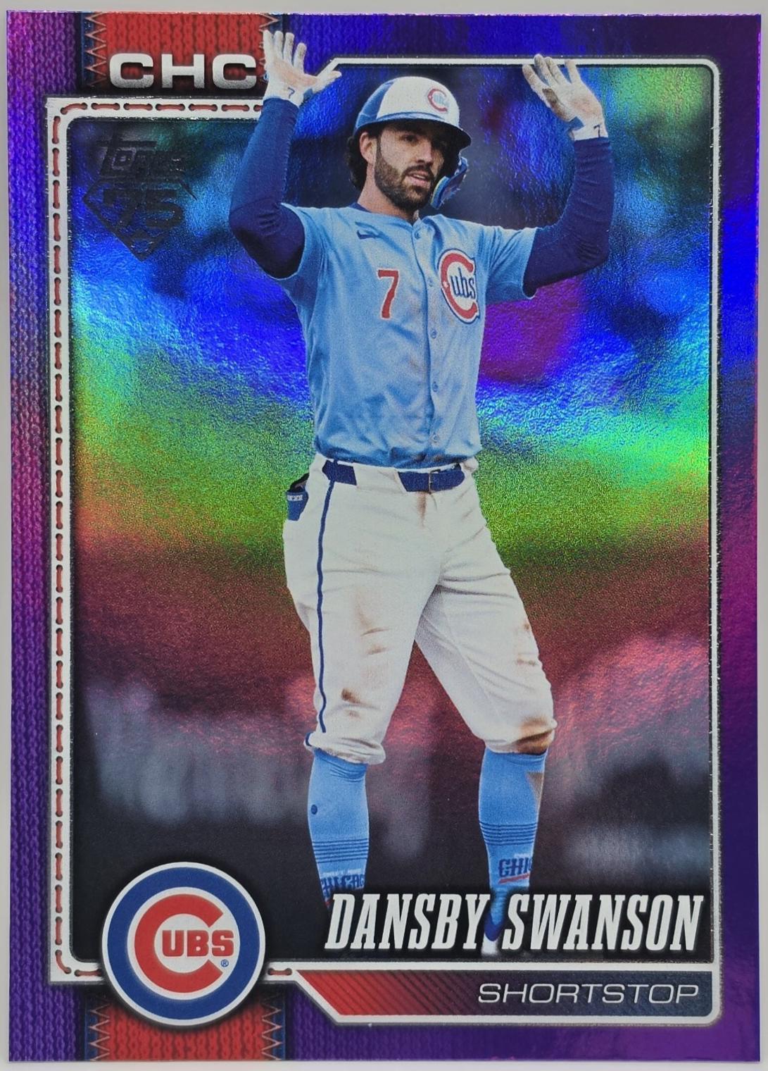 2026 Topps Series 2 Dansby Swanson [Purple Rainbow Foil] #550 card