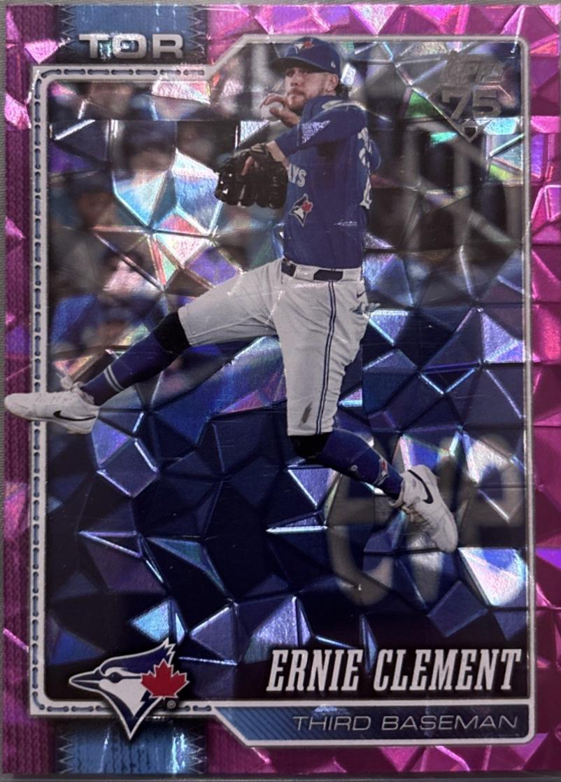 2026 Topps Series 2 Ernie Clement [Holo Foil Pink] #505 card