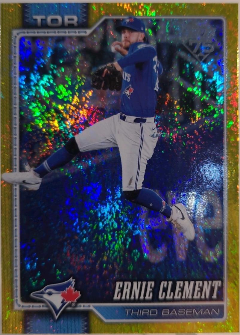 2026 Topps Series 2 Ernie Clement [Holo Foil Yellow] #505 card