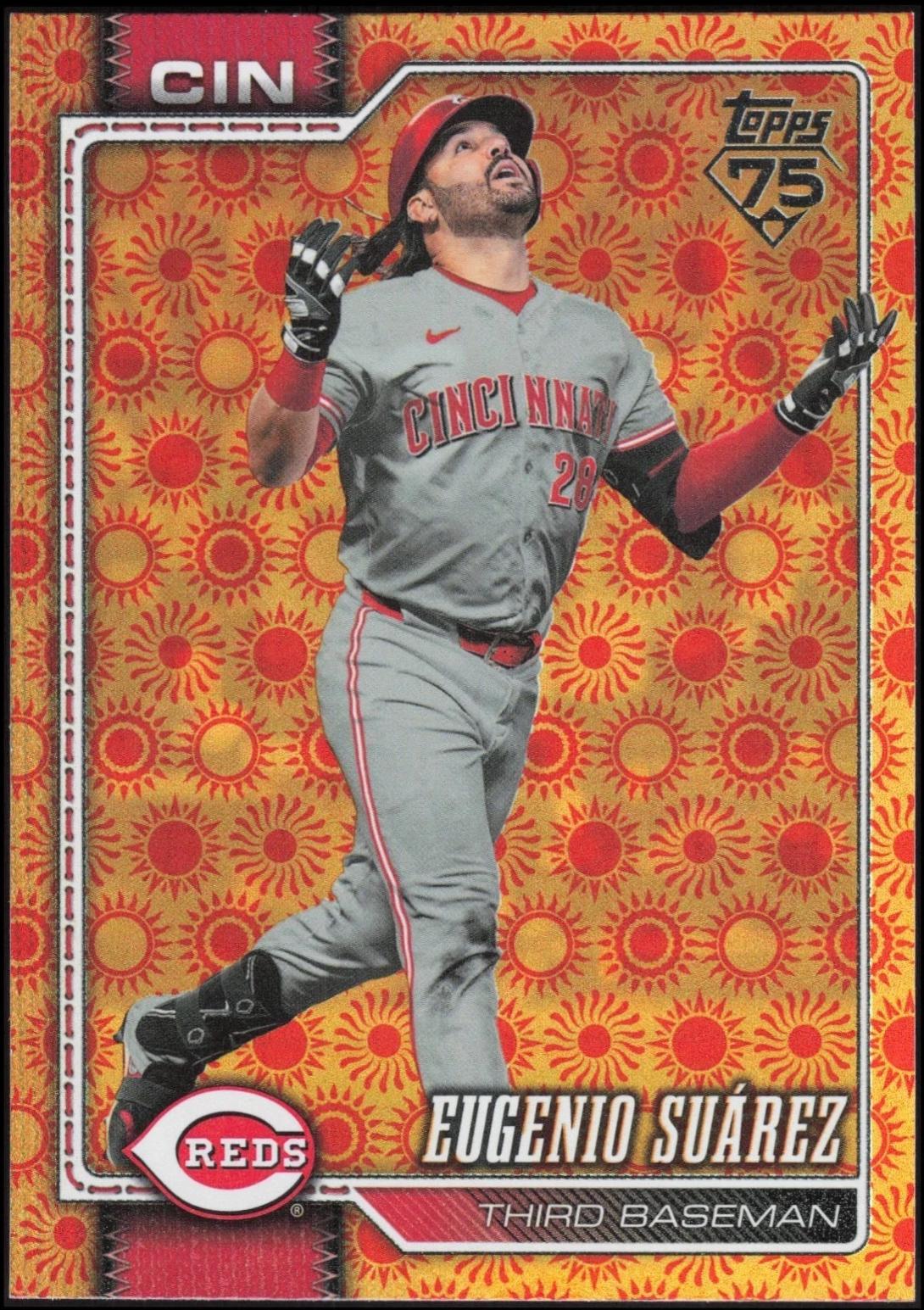 2026 Topps Series 2 Eugenio Suarez [Holiday Sunshine Variation] #446 card