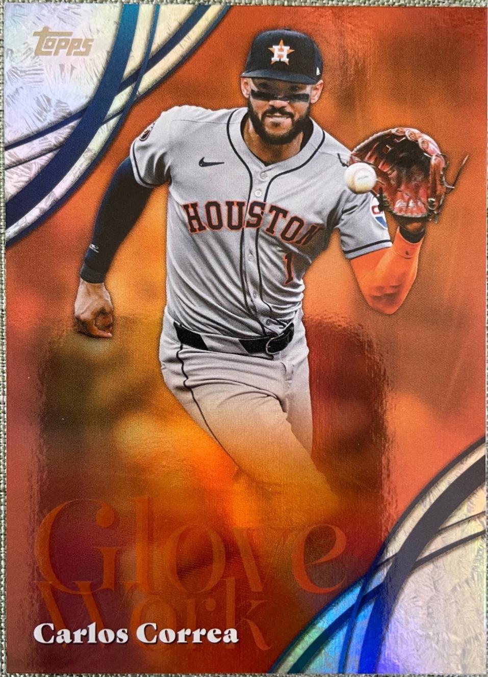 2026 Topps Series 2 Glove Work Carlos Correa #GW-52 card