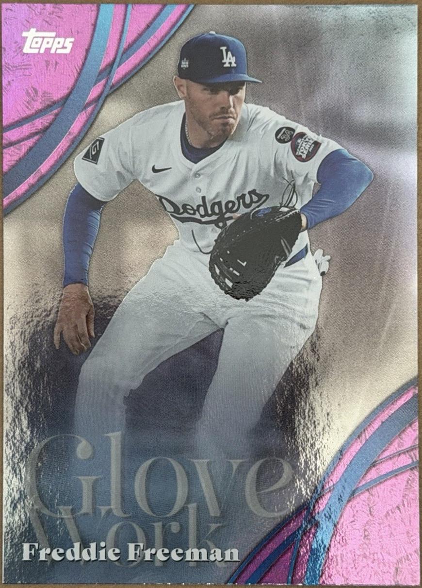2026 Topps Series 2 Glove Work Freddie Freeman [Pink Foil] #GW-29 card