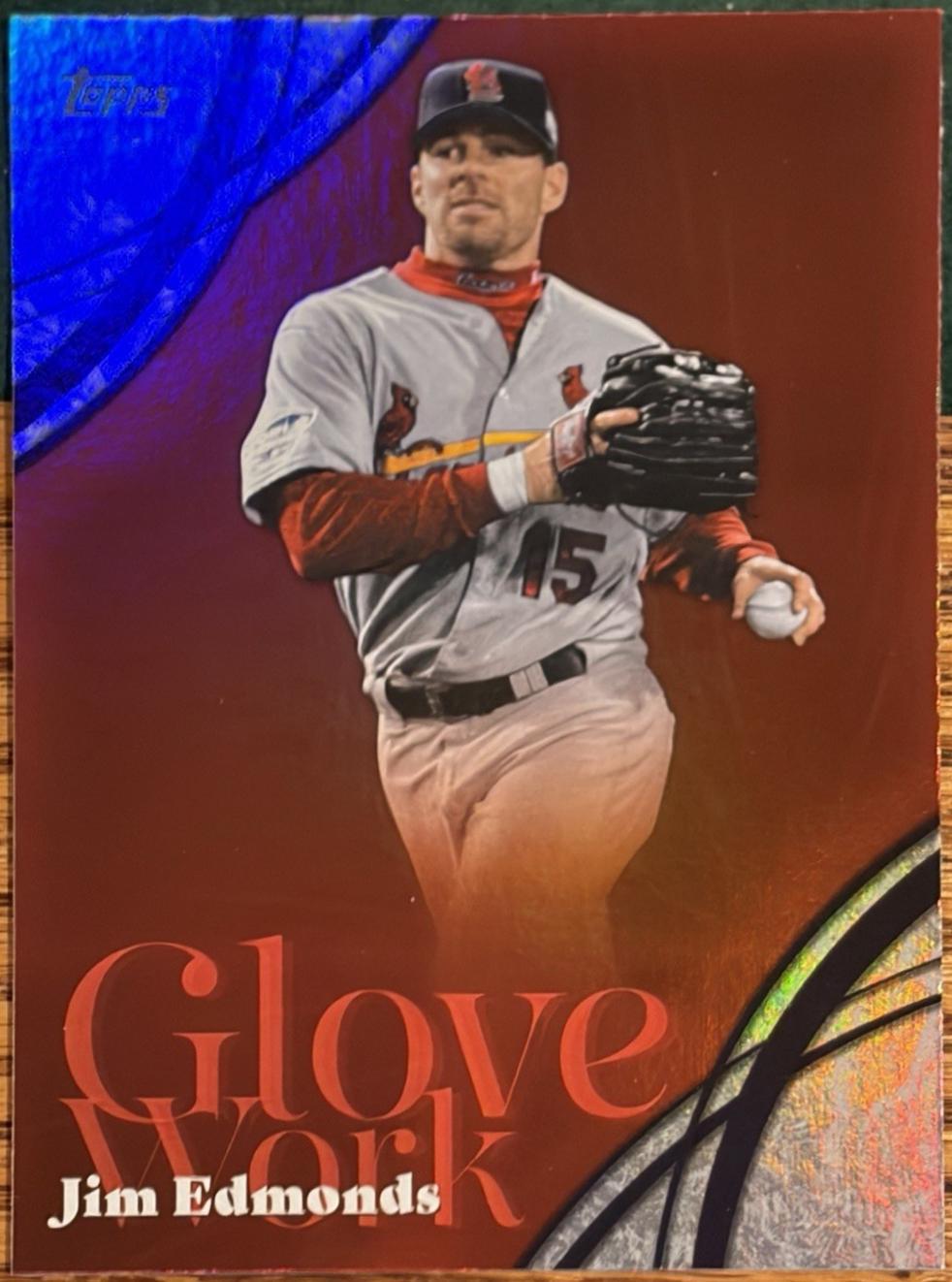2026 Topps Series 2 Glove Work Jim Edmonds #GW-51 card