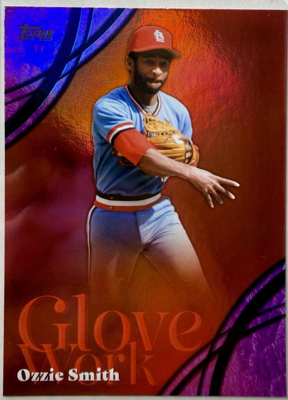 2026 Topps Series 2 Glove Work Ozzie Smith [Pink Foil] #GW-1 card
