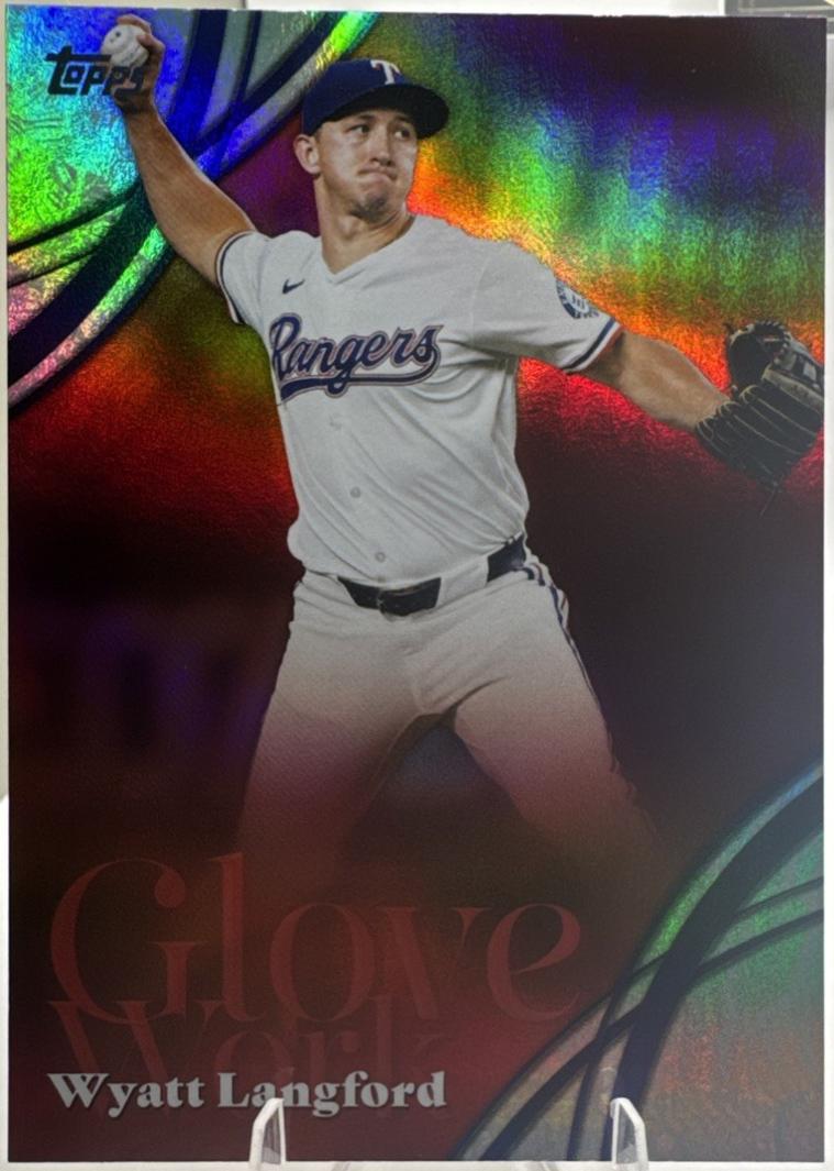2026 Topps Series 2 Glove Work Wyatt Langford #GW-64 card