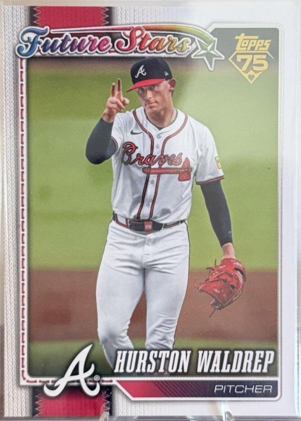 2026 Topps Series 2 Hurston Waldrep [Golden Mirror Variation] #407 card