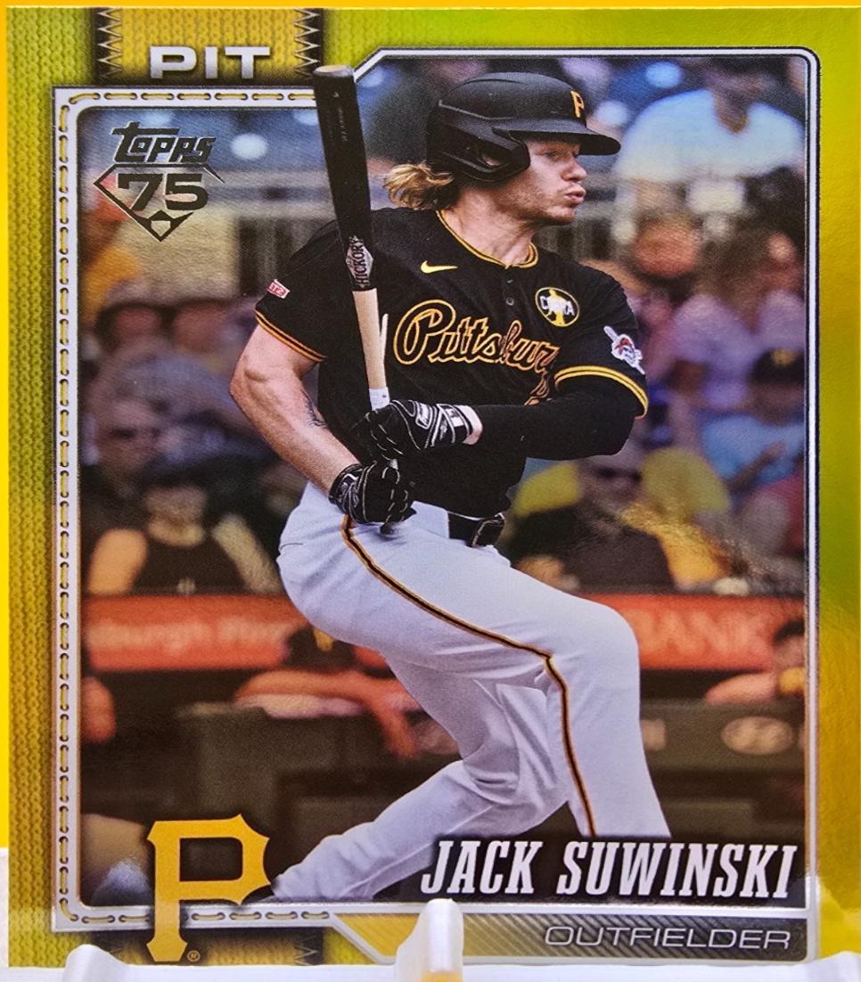2026 Topps Series 2 Jack Suwinski [Yellow Rainbow Foil] #655 card
