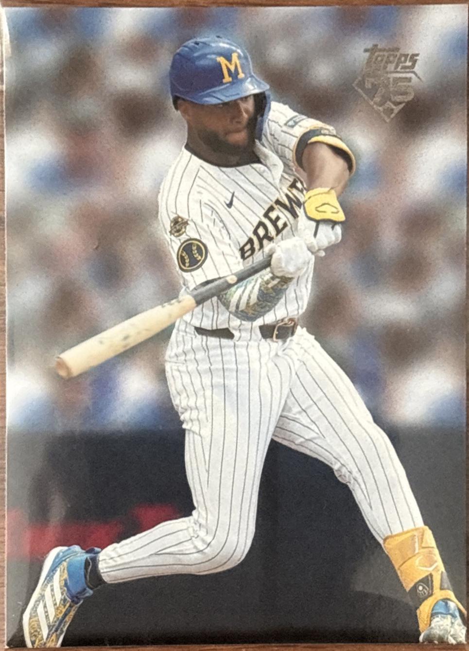 2026 Topps Series 2 Jackson Chourio [Photo Variation] #448 card