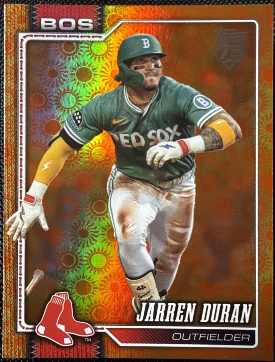 2026 Topps Series 2 Jarren Duran [Orange Diamante Foil] #560 card