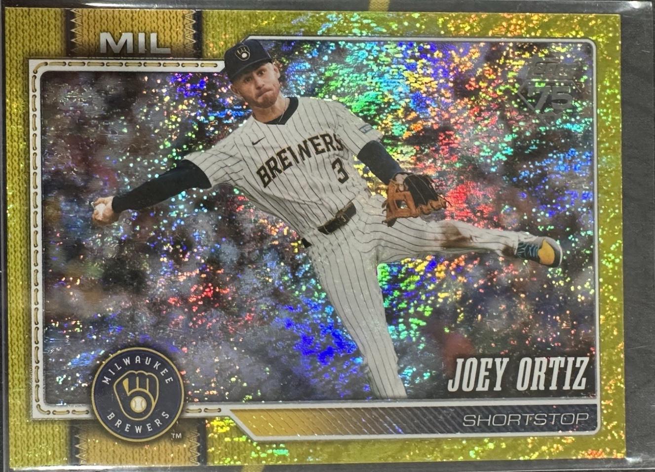 2026 Topps Series 2 Joey Ortiz [Holo Foil Yellow] #542 card