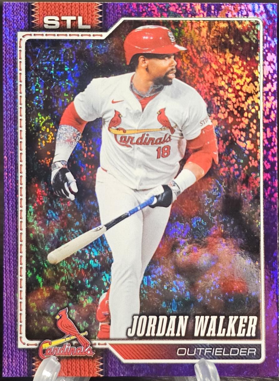 2026 Topps Series 2 Jordan Walker [Holo Foil Purple] #565 card