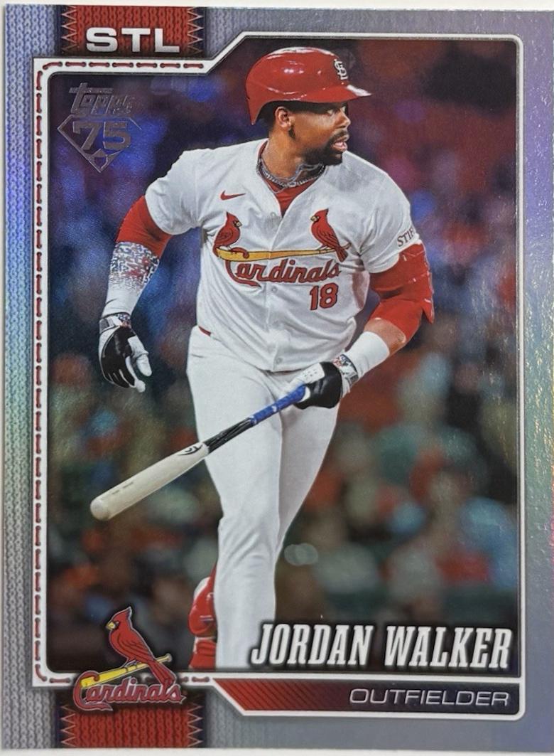 2026 Topps Series 2 Jordan Walker [Rainbow Foil] #565 card