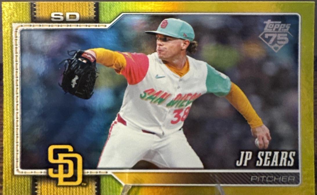 2026 Topps Series 2 JP Sears [Yellow Rainbow Foil] #559 card