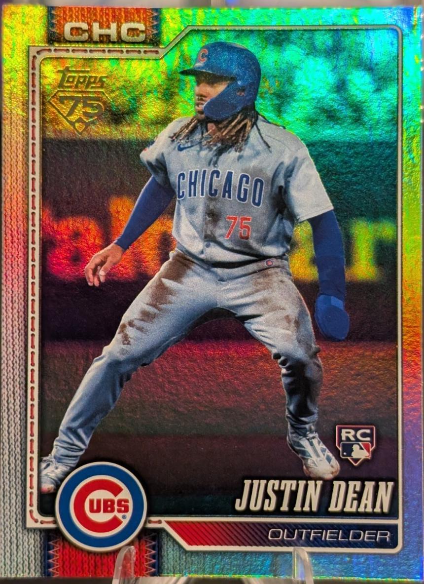 2026 Topps Series 2 Justin Dean [Rainbow Foil] #456 card